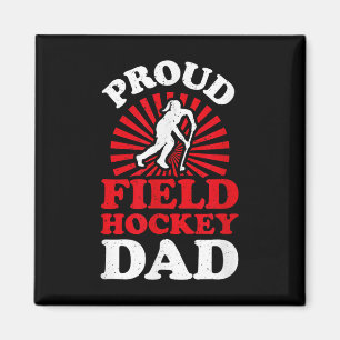 Aimant Papa fier de hockey sur gazon Cool Parent de hocke