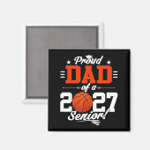 Aimant Papa fier d'un basketteur de terminale promotion 2 (Recto/Verso)