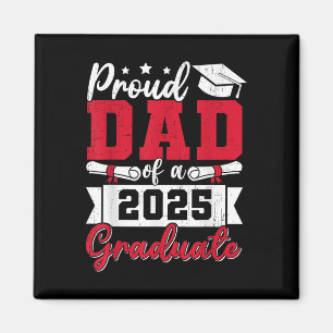 Aimant Papa fière d'un diplômé de 2025 Papa diplômé 2025