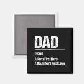 Aimant Papa_ Fils Héros Filles Amour (Recto/Verso)