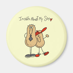Aimant Papa - Fou de Mon Fils T-shirts et CadeauxD