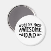 Aimant Papa génial (Recto/Verso)