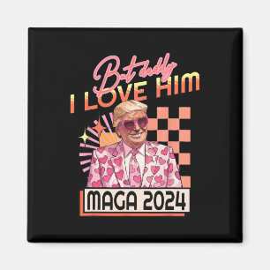 Aimant Papa I Love Him Maga 2024 Donald Trump Retour 4e O
