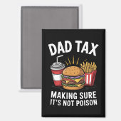 Aimant Papa Impôt S'assurer que ce n'est pas une Fête des (Recto/Verso)