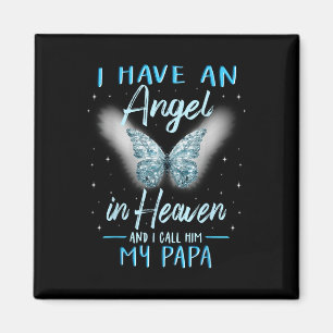 Aimant Papa J'Ai Un Ange Dans Le Ciel Amour Famille