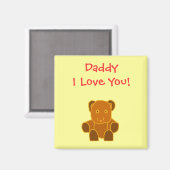 Aimant Papa - Je T'Aime ! -magnet (Recto/Verso)
