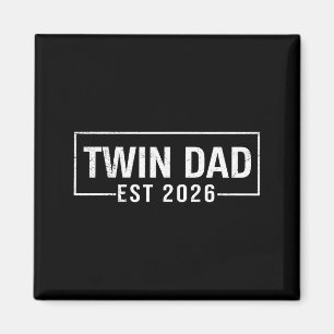 Aimant Papa jumeaux père mère jumeaux Graphisme