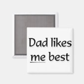 Aimant Papa m'aime mieux (Recto/Verso)