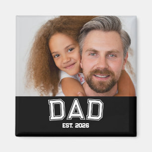 Aimant Papa Minimal Année de création Nouvelle Photo de P