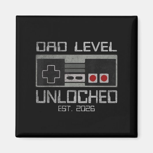 Aimant Papa Niveau Déverrouillé 2026 Première Fois Bientô (Devant)