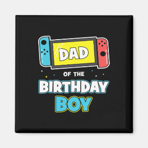 Aimant Papa Of The Birthday Boy Funny Anniversaire Vidéo 