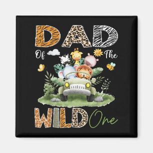 Aimant Papa Of The Wild One Safari Camion 1er anniversair