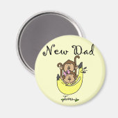 Aimant Papa of Twins Boy and Girl Tshirts and Gifts (Recto/Verso)