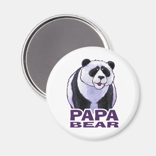 Aimant Papa Panda Bear (Recto/Verso)