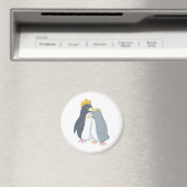 Aimant Papa Penguin aime Mama Penguin (In Situ (Lave-vaisselle))