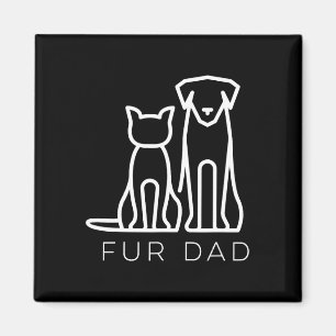 Aimant Papa Pet Lover Chat Chien Papa Mari Fantaisie Père
