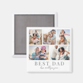 Aimant Papa Photo Collage Père (Recto/Verso)