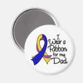 Aimant Papa - Ruban pour cancer de la vessie (Recto/Verso)