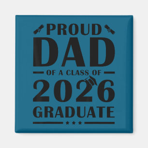 Aimant Papa senior 2026 fier papa d'une promotion de 2026