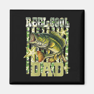 Aimant Papa super cool drôle pêche bass (sur le dos)
