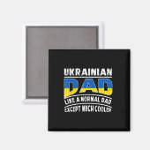 Aimant Papa ukrainien comme un normal sauf beaucoup plus (Recto/Verso)