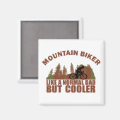 Aimant papa VTT comme un père normal mais glacière (Recto/Verso)