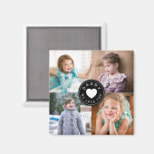 Aimant Papa We Lote Cute Kids Photo Collage (Recto/Verso)