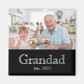 Aimant Papapa Fondé Photo Blanc Gras Minimal (Devant)