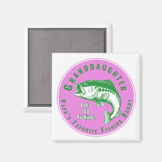 Aimant Papa's Favori Fishing Buddy (Recto/Verso)