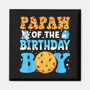 Aimant Papaw du garçon fêté lait et biscuits 1er annivers