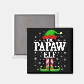 Aimant Papaw Elf Funny Christmas Family Matching (Recto/Verso)