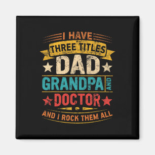 Aimant Papi docteur pour hommes Dr Dr grand-père pour hom