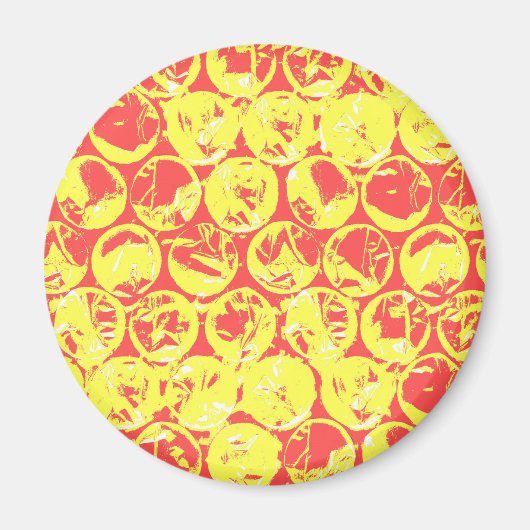 Aimant Papier à bulle d'art pop (Devant)