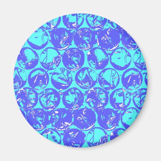 Aimant Papier à bulle d'art pop (Devant)