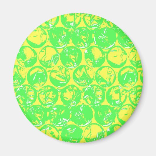 Aimant Papier à bulle d'art pop (Devant)