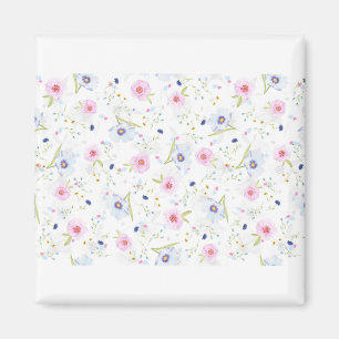 Aimant Papier numérique Arrière - plan à motifs floraux