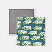 Aimant Papier peint Ambulance (Recto/Verso)