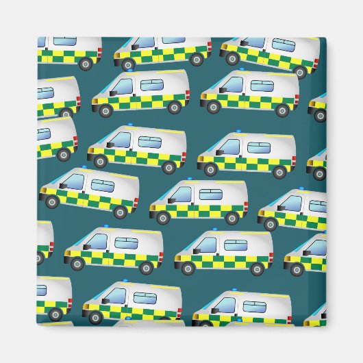 Aimant Papier peint Ambulance (Devant)