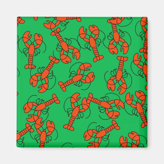 Aimant Papier peint de homard (Devant)