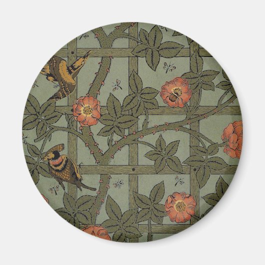 Aimant Papier peint en treillis de William Morris (Devant)