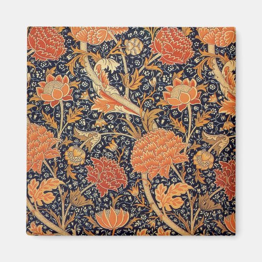 Aimant Papier peint fleur de William Morris Cray (Devant)