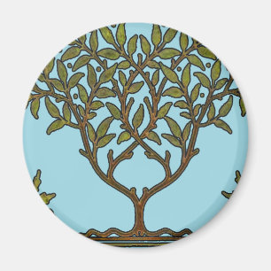 Aimant Papier peint frise d'arbre de William Morris