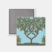 Aimant Papier peint frise d'arbre de William Morris (Recto/Verso)