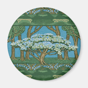 Aimant Papier peint vintage arbre de mai de Walter Crane