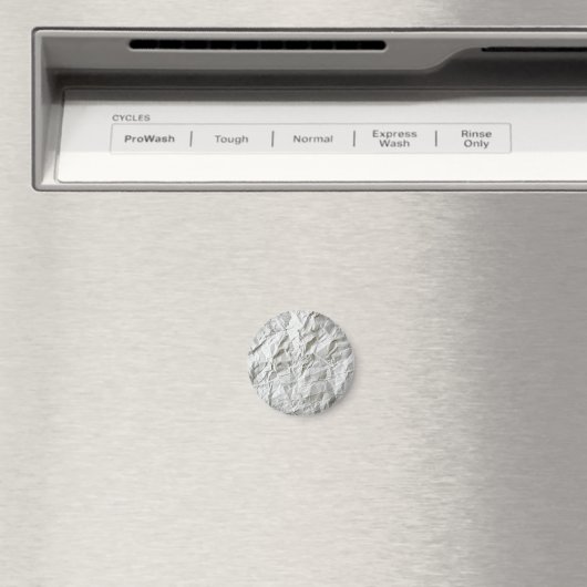 Aimant Papier ridé drôle (In Situ (Lave-vaisselle))