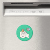 Aimant Papier Toilette amusant Rêve Unicorn (In Situ (Lave-vaisselle))