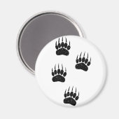 Aimant Papier vieil imprimé noir Pointes d'ours (Recto/Verso)