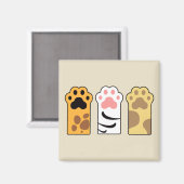 Aimant Papiers de chat colorés (Recto/Verso)