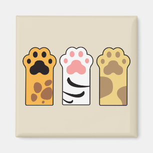 Aimant Papiers de chat colorés