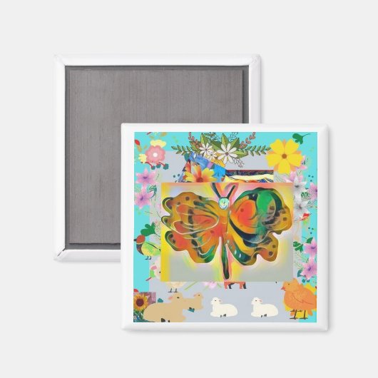 Aimant Papillon (Recto/Verso)